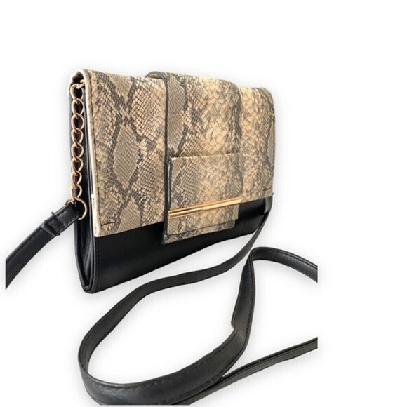 Atmosphere Y2K Snake Print Thin Purse Envelope Purse Adjustable Strap Bag - Picture 2 of 11
